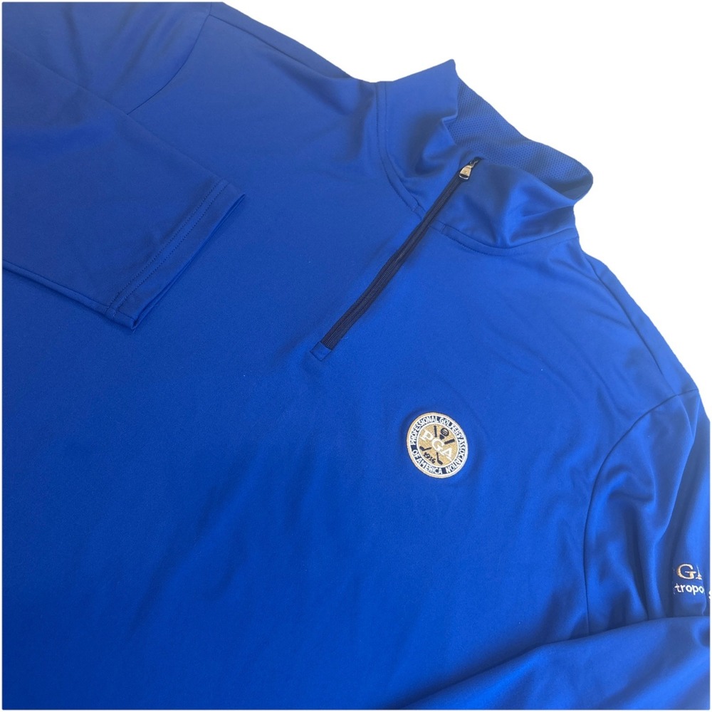 Polo Golf Ralph Lauren PGA Tour Men's XL 1/4 Zip Performance Sapphire Blue